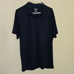Rhone Men's Navy Blue Collar Polo Shirt XL
